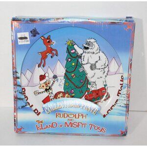 Rudolph Island Misfit Toys Holiday Cookies For Santa Collector 8" Plate 2001 NIB